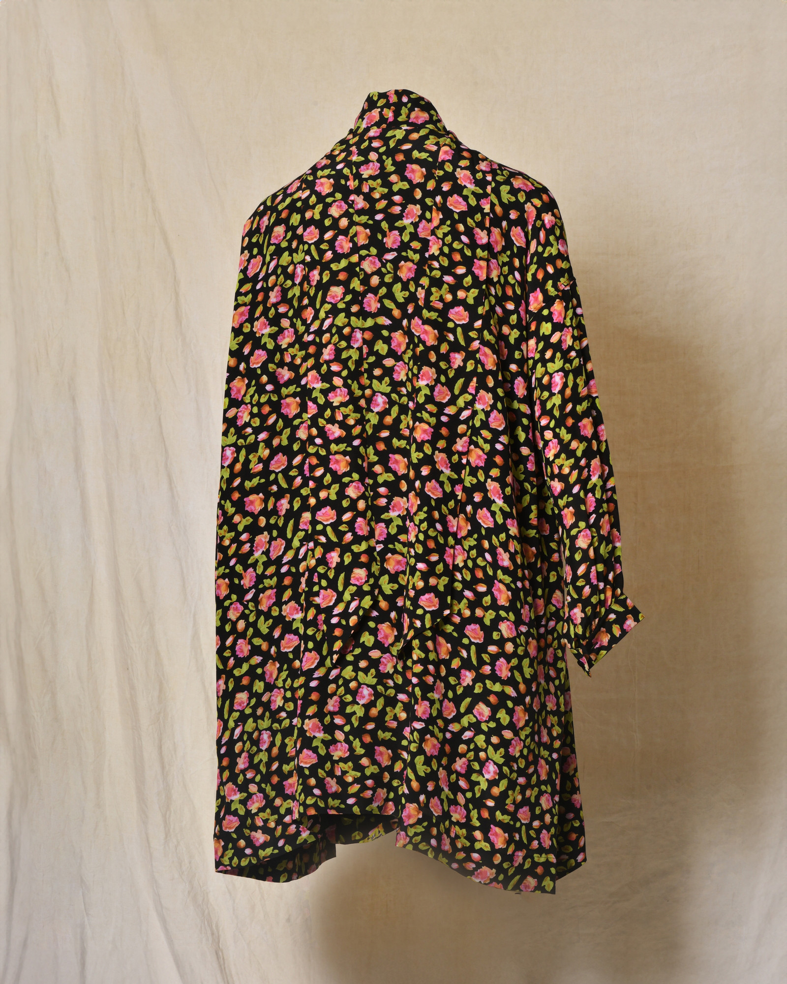 Robe fleurie en soie Balenciaga