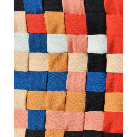 Jupe plissée avec applications tressées Forte Forte