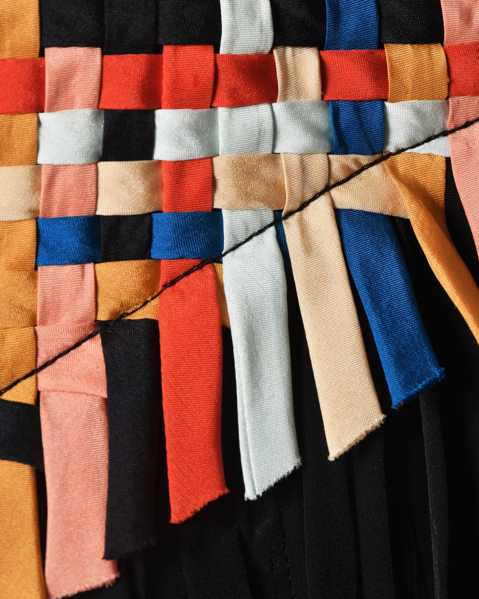 Jupe plissée avec applications tressées Forte Forte