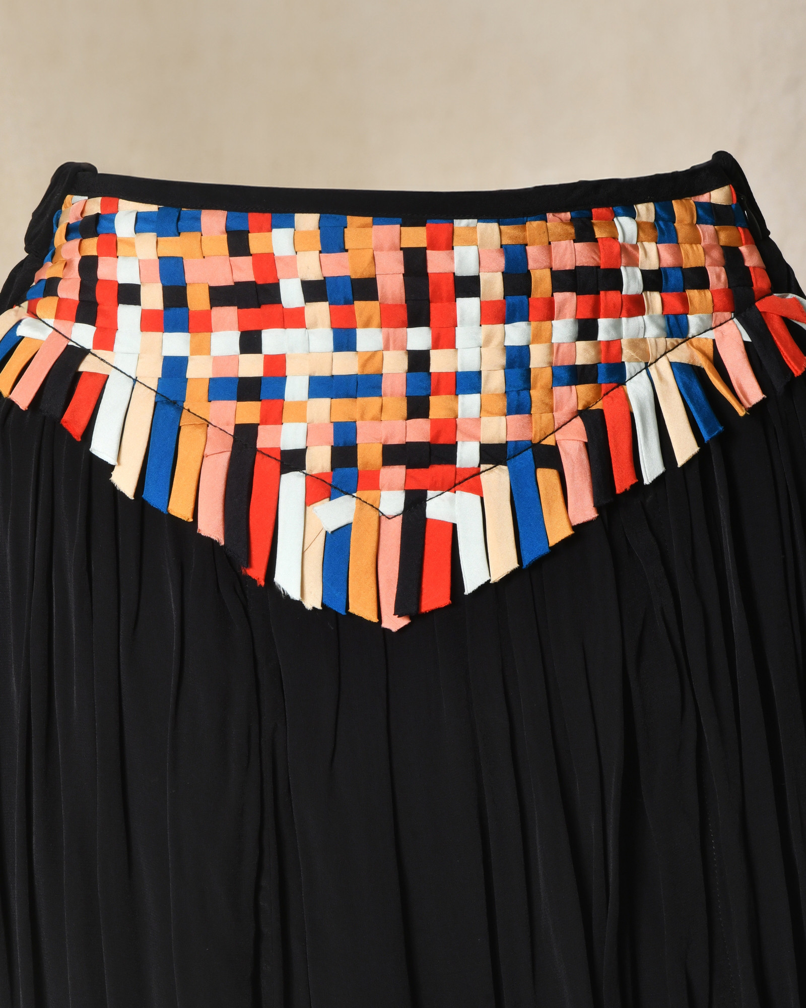 Jupe plissée avec applications tressées Forte Forte