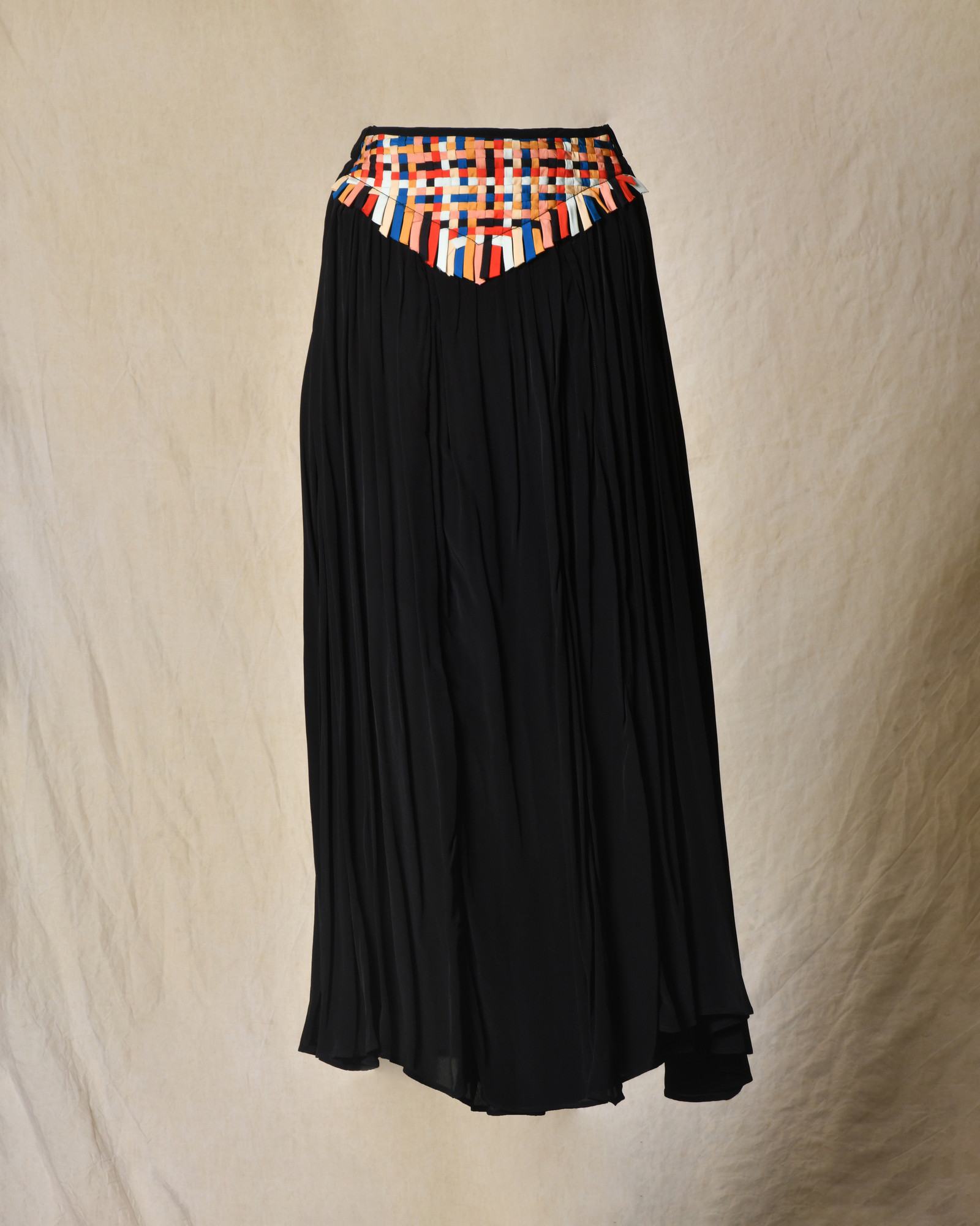 Jupe plissée avec applications tressées Forte Forte