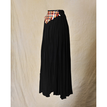 Jupe plissée avec applications tressées Forte Forte