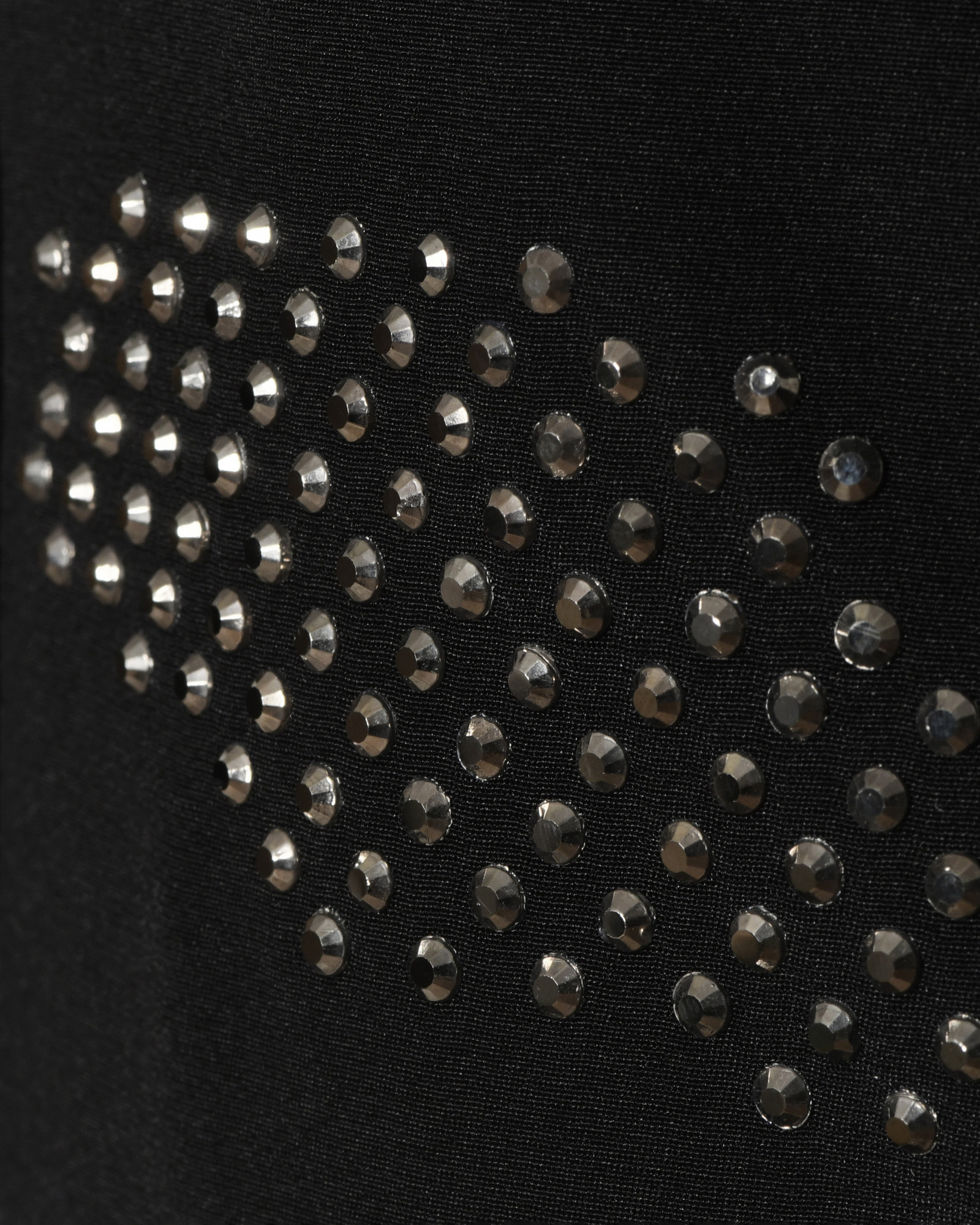 Robe bustier noire ajustée à détails cloutés Balmain