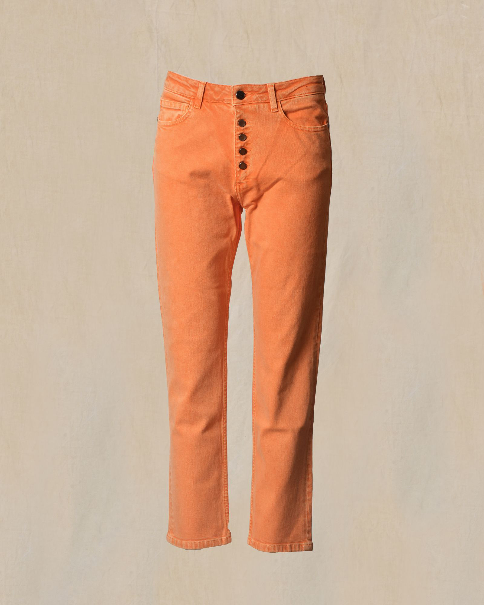 Jean en coton orange May June