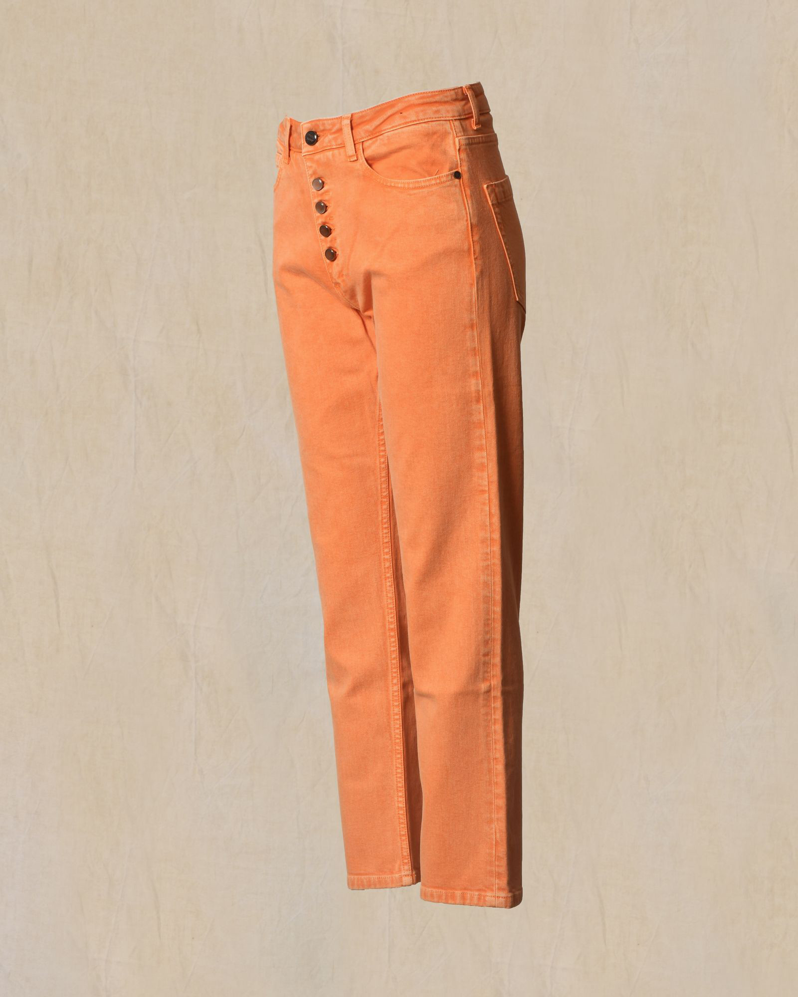 Jean en coton orange May June