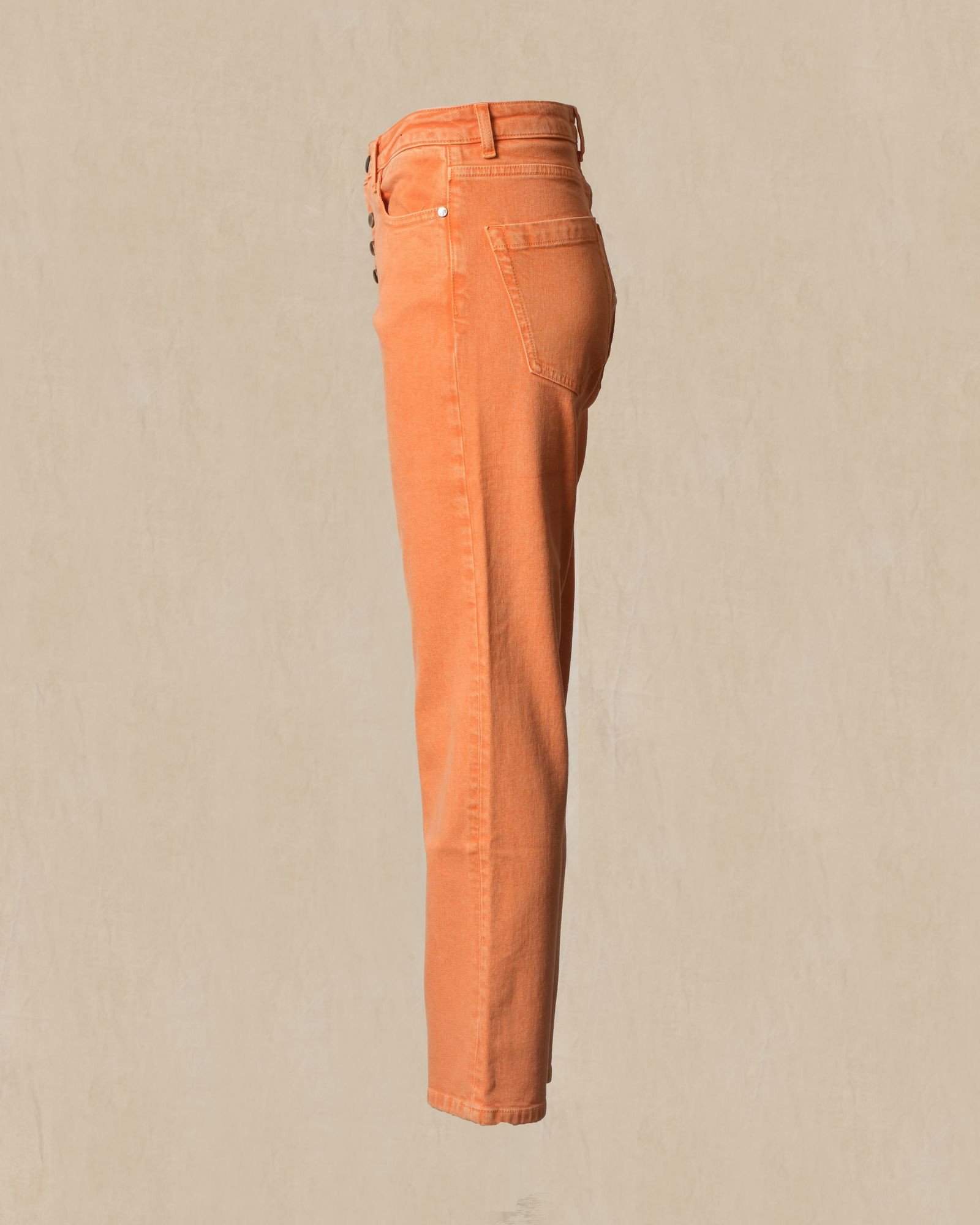 Jean en coton orange May June