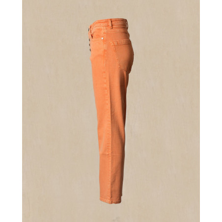 Jean en coton orange May June