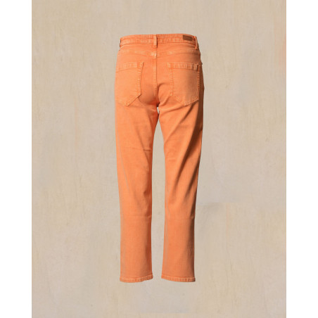 Jean en coton orange May June
