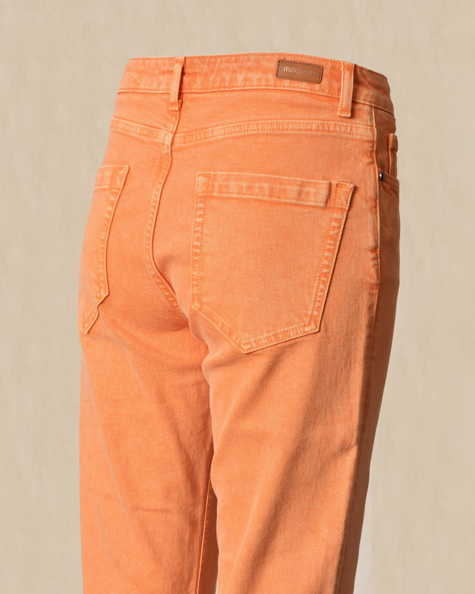Jean en coton orange May June