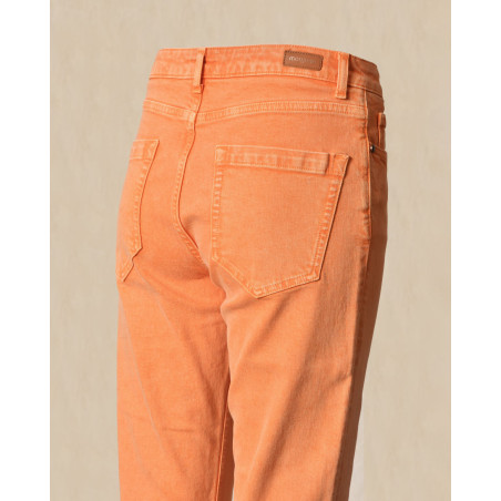 Jean en coton orange May June