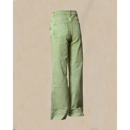 Jean en coton vert May June