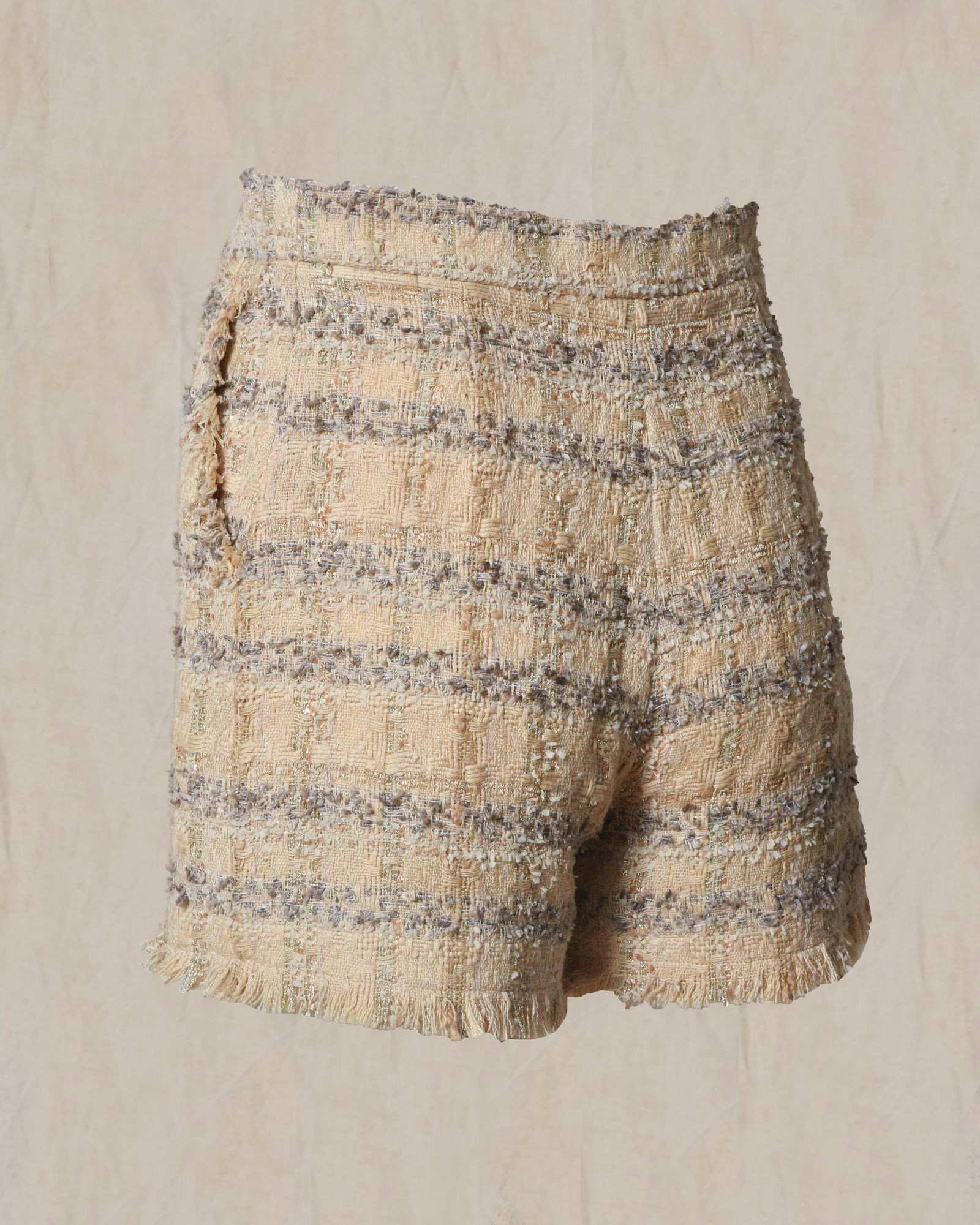 Short en tweed beige Edward Achour