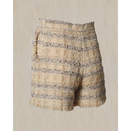 Short en tweed beige Edward Achour
