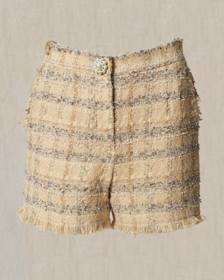 Short en tweed beige Edward Achour