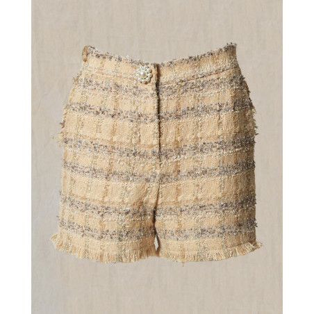 Short en tweed beige Edward Achour