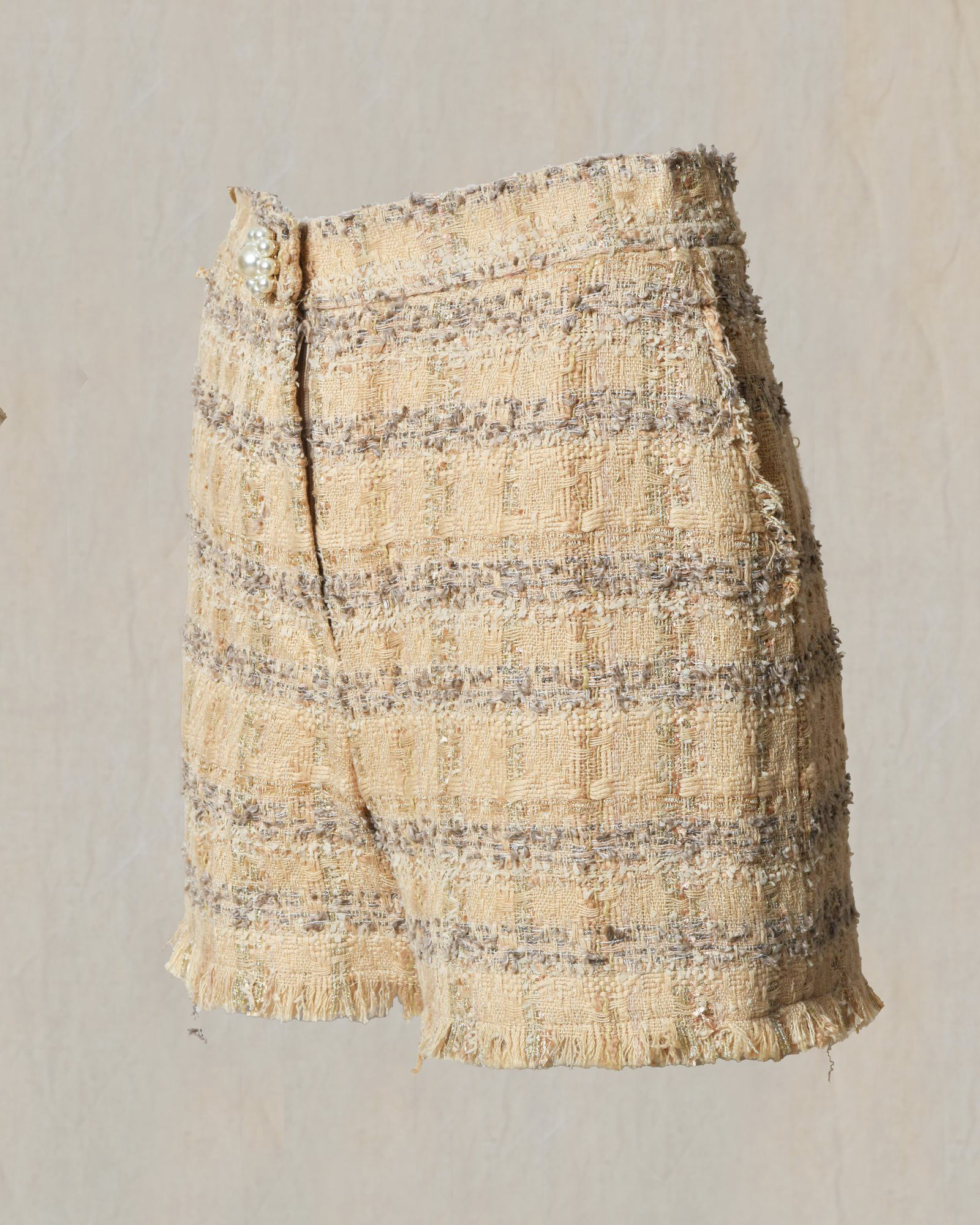 Short en tweed beige Edward Achour