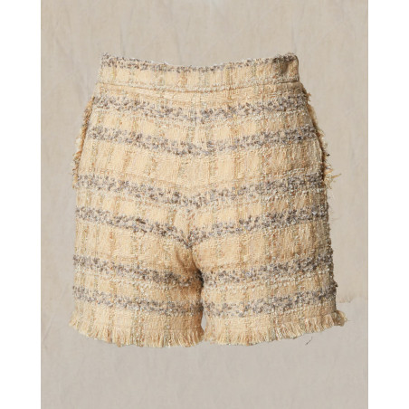 Short en tweed beige Edward Achour