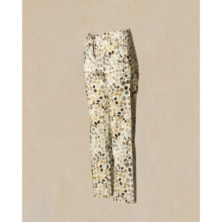 Pantalon à imprimé écru May June