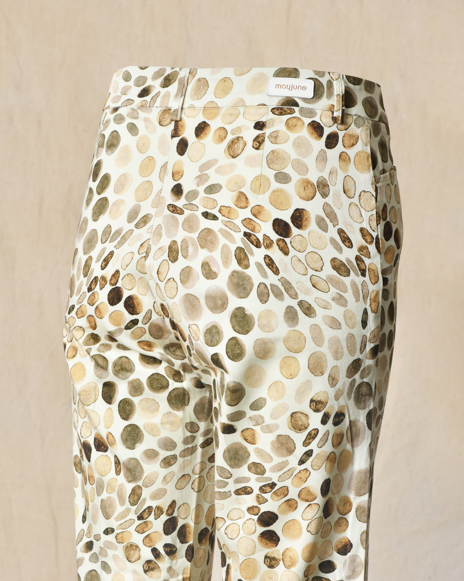 Pantalon à imprimé écru May June
