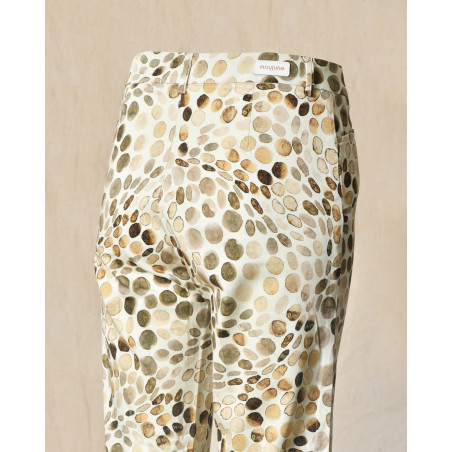 Pantalon à imprimé écru May June