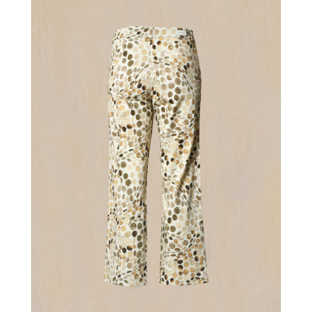 Pantalon à imprimé écru May June
