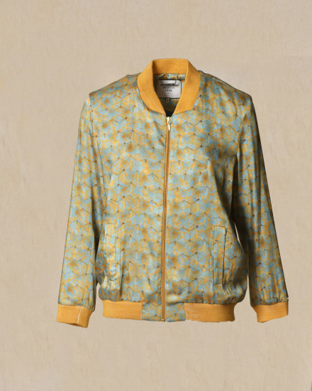 Blouson teddy à motifs floraux Maison Père