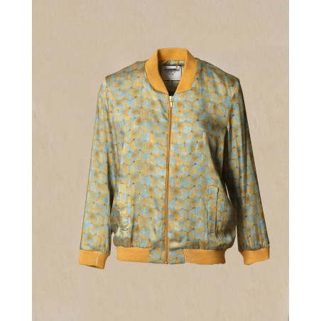 Blouson teddy à motifs floraux Maison Père