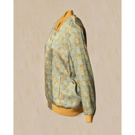 Blouson teddy à motifs floraux Maison Père