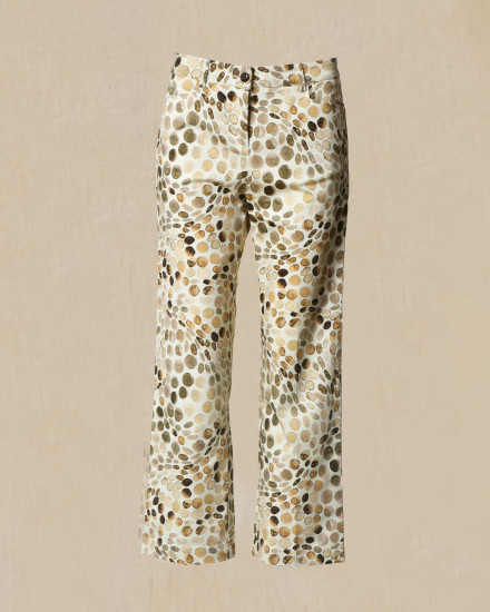 Pantalon à imprimé écru May June