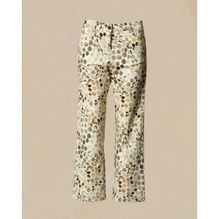 Pantalon à imprimé écru May June