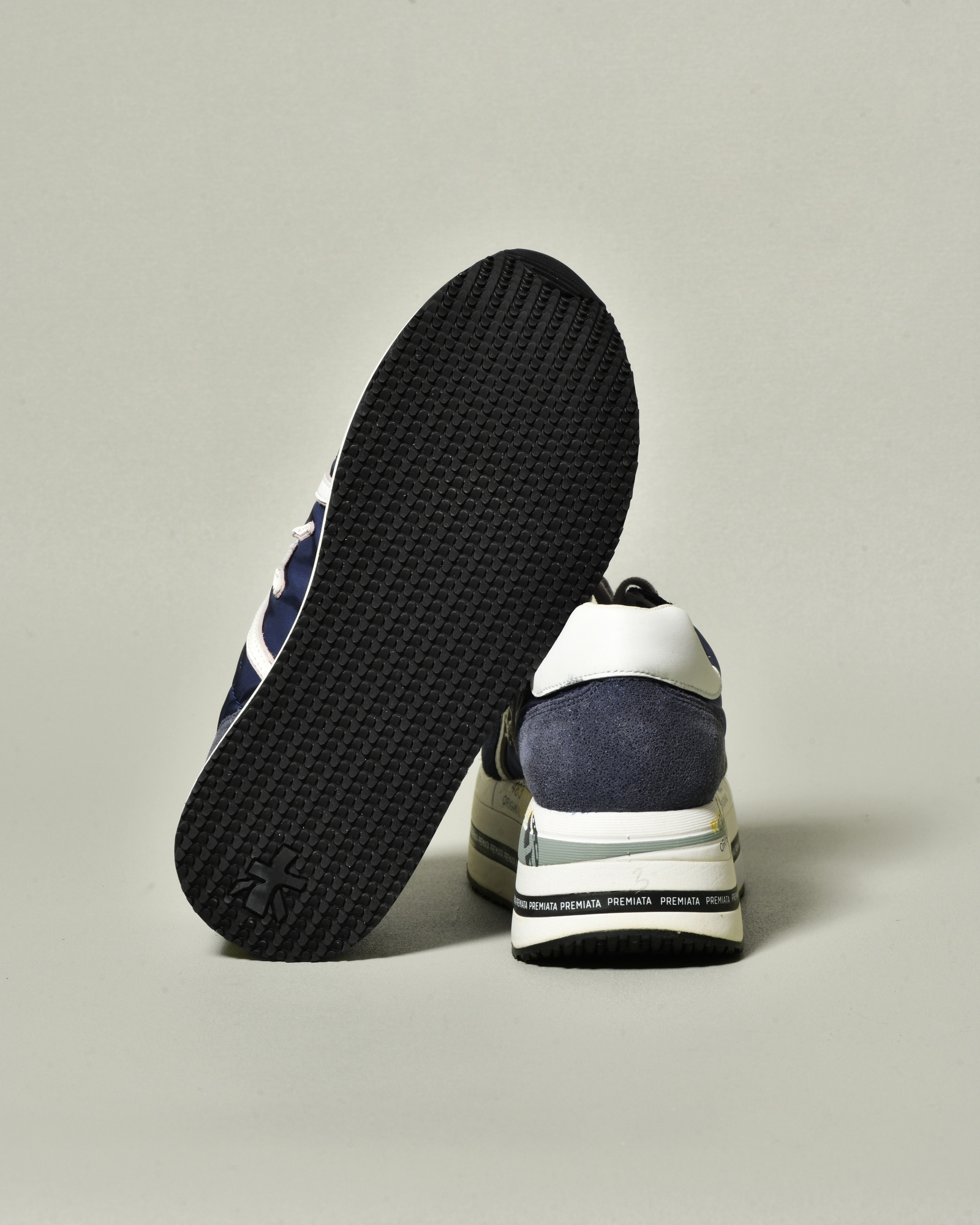 Baskets bleues à plateforme Premiata