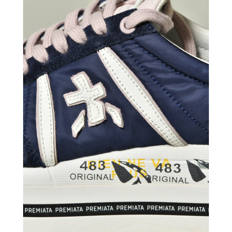 Baskets bleues à plateforme Premiata