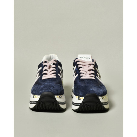 Baskets bleues à plateforme Premiata