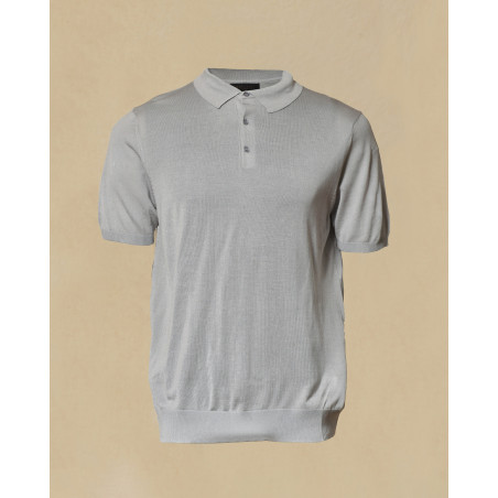 Polo gris en soie Outfit
