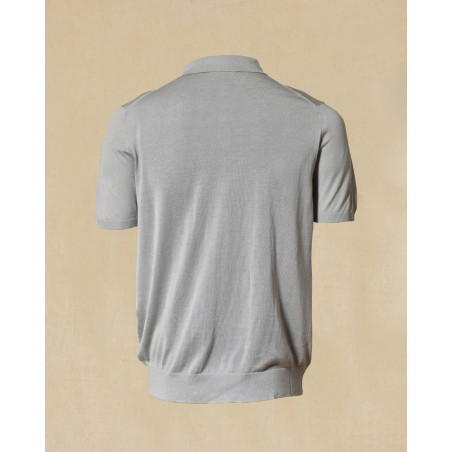 Polo gris en soie Outfit
