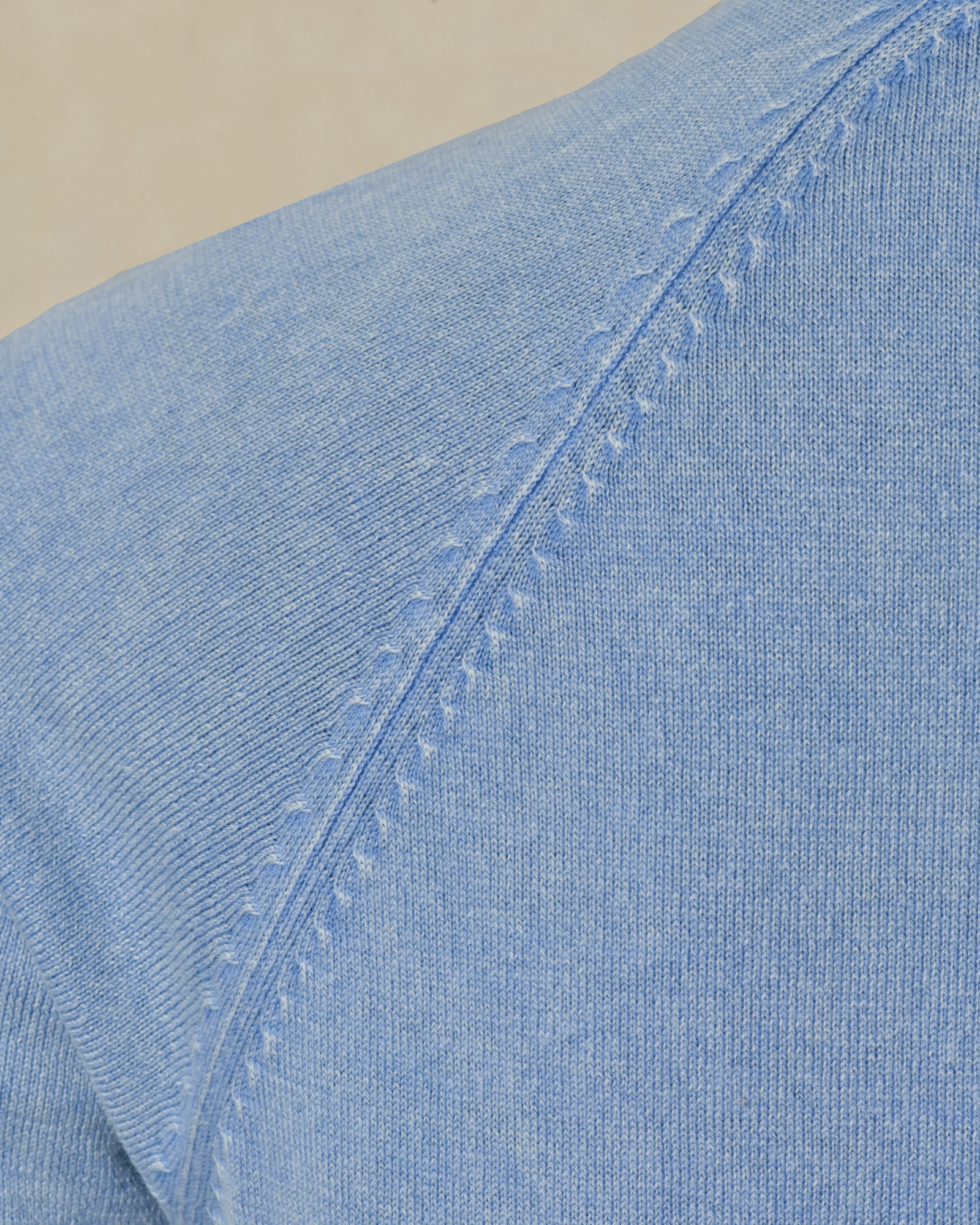 Polo en coton bleu Bramante