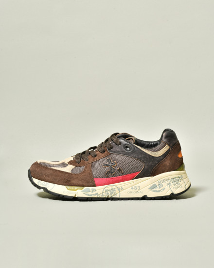 BBaskets marron à semelle graphique Premiata