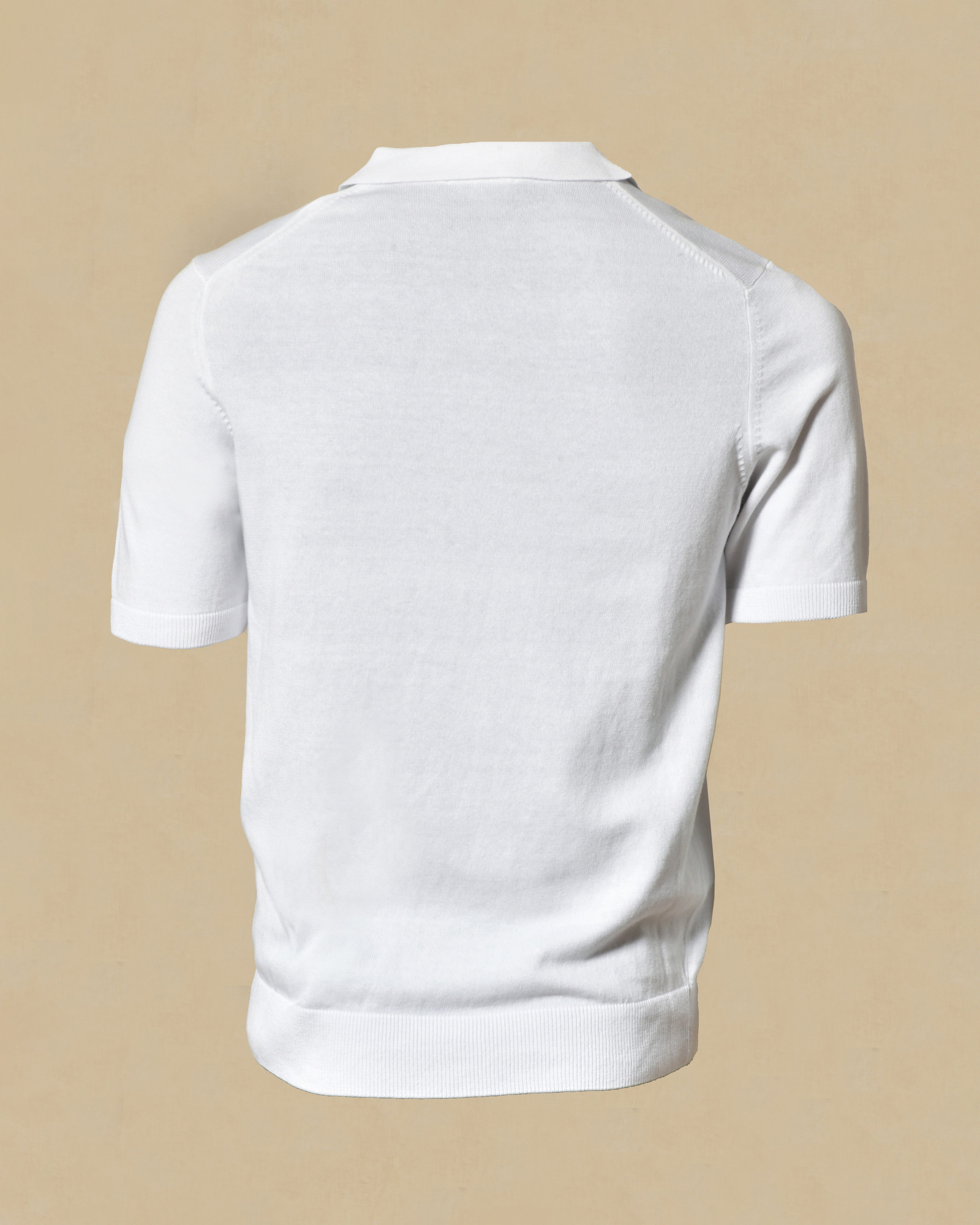 Polo en coton blanc Bramante
