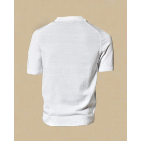 Polo en coton blanc Bramante