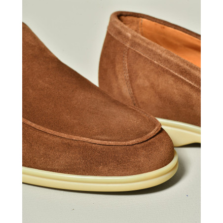 Mocassins en suède marron Mille 885