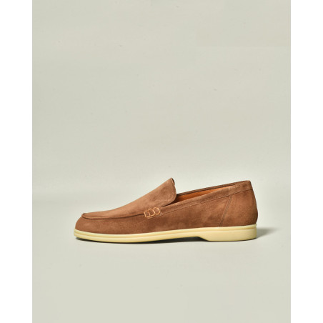 Mocassins en suède marron Mille 885