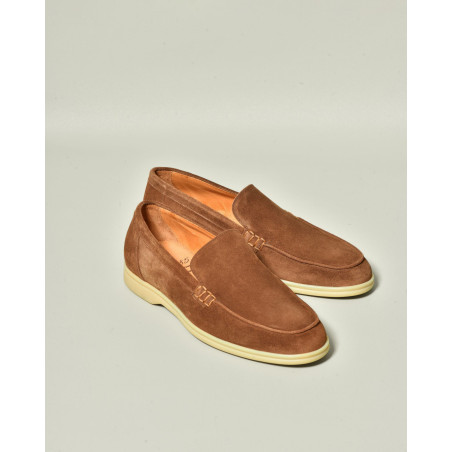 Mocassins en suède marron Mille 885