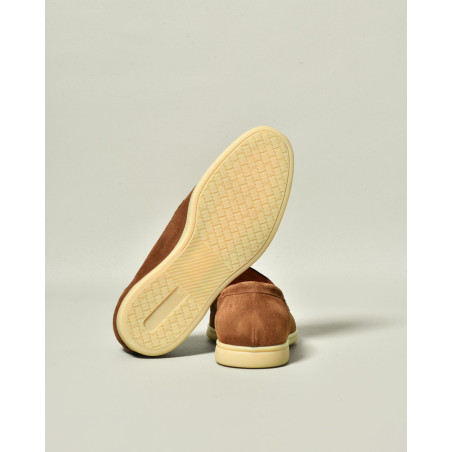 Mocassins en suède marron Mille 885