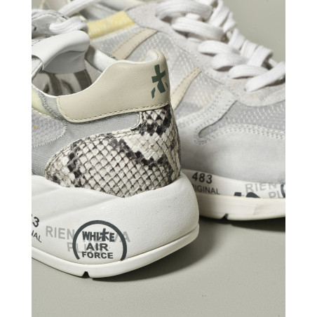 Baskets grises à empiècement effet écailles Premiata