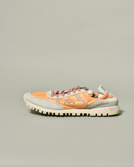 Baskets orange avec talon élastiqué Premiata