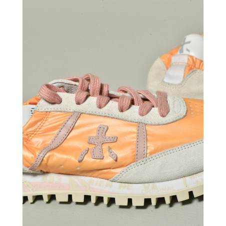 Baskets orange avec talon élastiqué Premiata