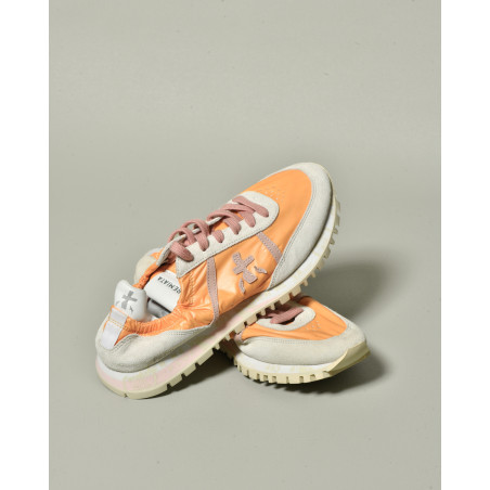 Baskets orange avec talon élastiqué Premiata