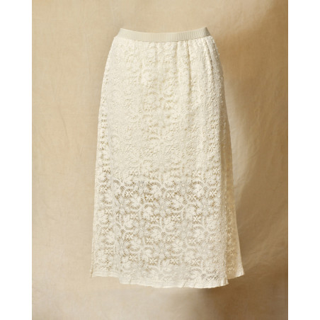 Jupe en dentelle écru Ter Et Bantine