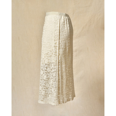 Jupe en dentelle écru Ter Et Bantine
