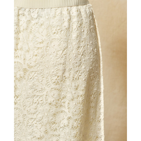 Jupe en dentelle écru Ter Et Bantine